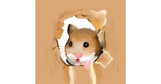 Drawing of Hamster by Clar