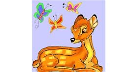 Drawing of Bambi by Fazila