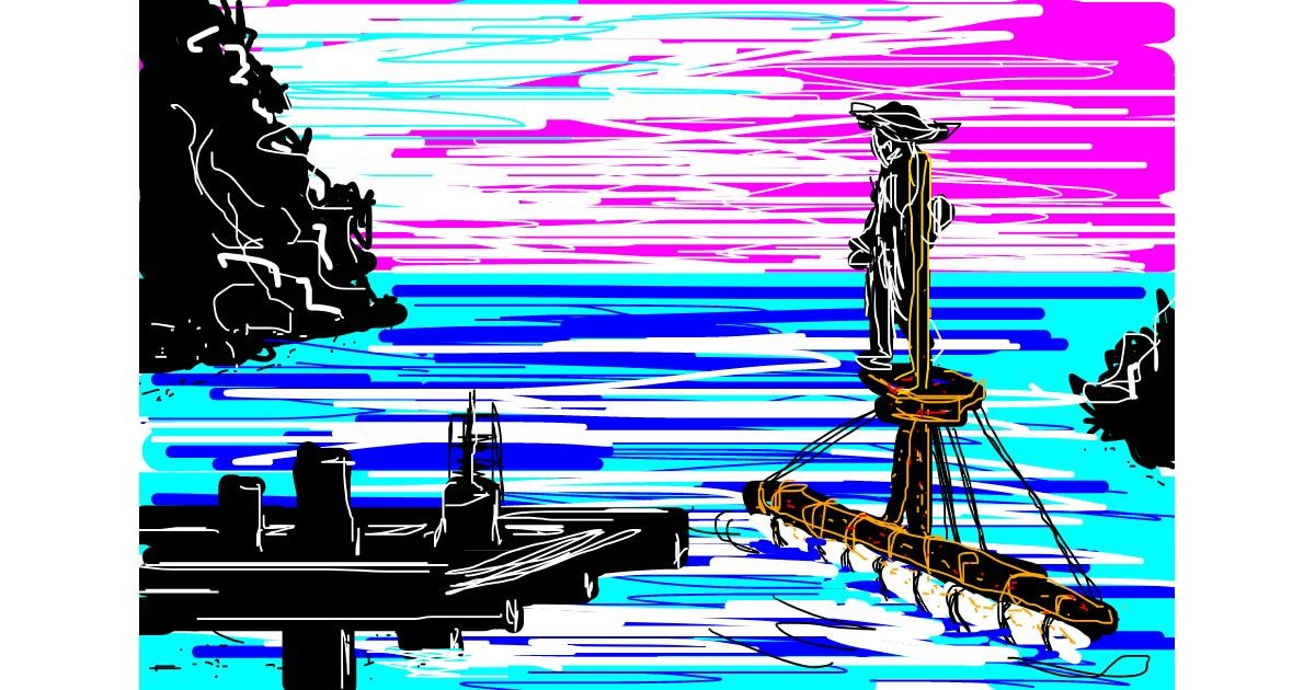 Sailboat Drawing by 'That' Liz - Draw and Guess Gallery!