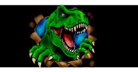 T-rex dinosaur - autor: Annie