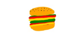 Drawing of Burger by Del