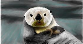 Drawing of Otter by Mia