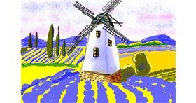 Drawing of Windmill by Dm