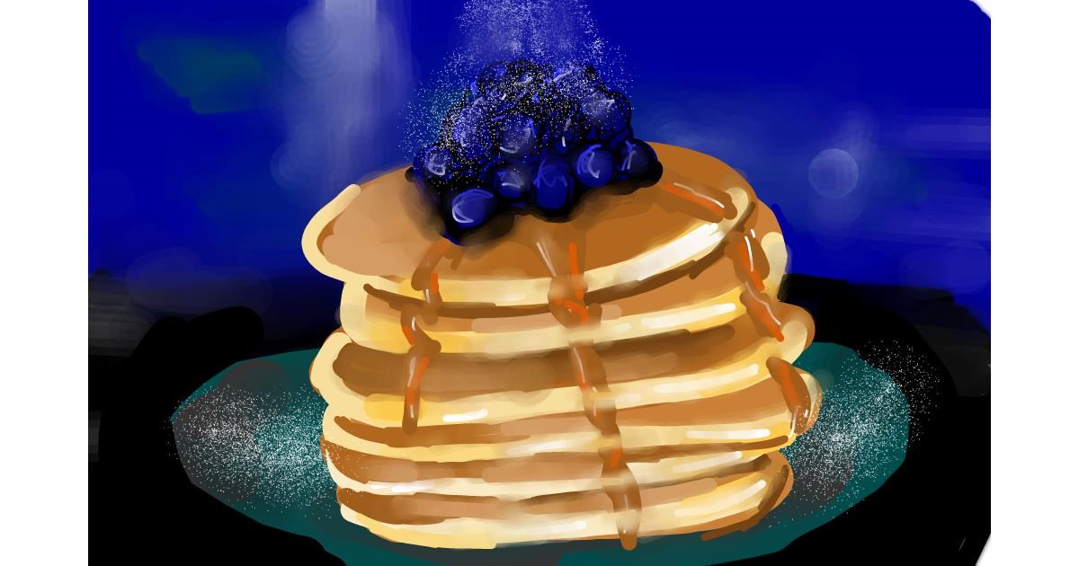 Drawing of Pancakes by Rose rocket