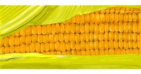 Drawing of Corn by Kim