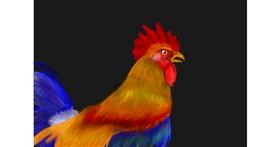 Drawing of Rooster by Vallerian