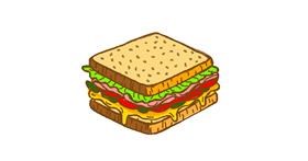 Drawing of Sandwich by alison