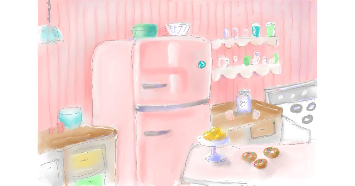 Drawing of Refrigerator by chelanoodle 