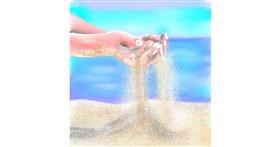 Drawing of Sand castle by ⋆su⋆vinci彡