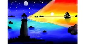 Drawing of Lighthouse by 🦄UNI🦄