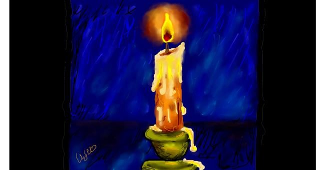 Drawing of Candle by Lise