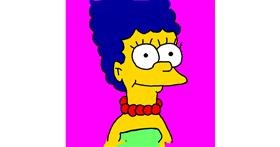 Drawing of Marge Simpson by MaRi