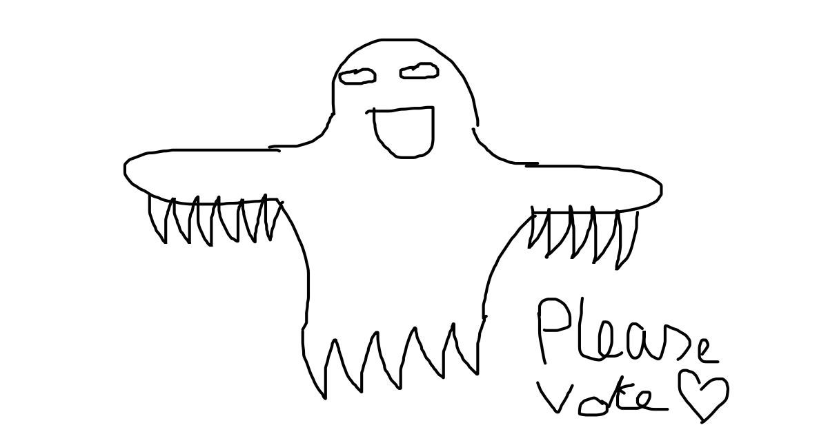 Drawing of Ghost by Dandé Nugget