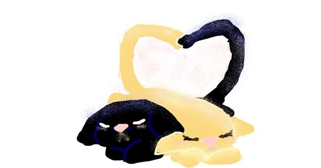 Katze-Zeichnung von cookie karr