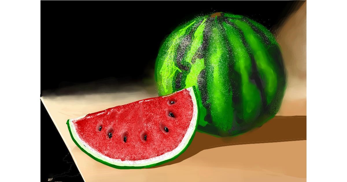 Drawing of Watermelon by Dada