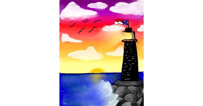 Drawing of Lighthouse by Bri