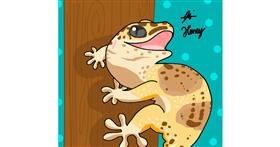 Drawing of Lizard by Holy Kirbo