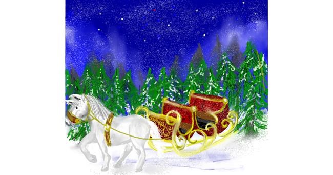 Drawing of Sleigh by Kam