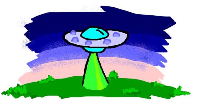 Drawing of Spaceship by Rosa