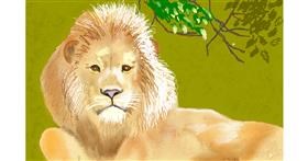 Drawing of Lion by GJP