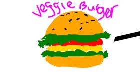 Drawing of Burger by Vivian