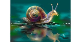 Drawing of Snail by Moon
