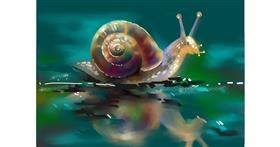 Drawing of Snail by Moon