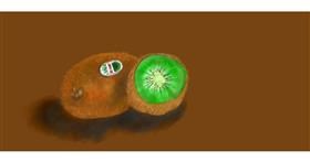 Drawing of Kiwi fruit by Kim