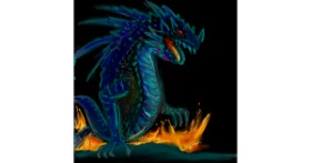 Drawing of Dragon by camay