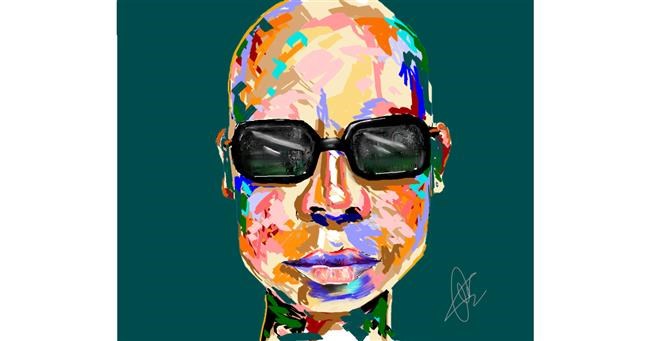 Sonnenbrille-Zeichnung von Audrey