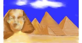 Drawing of Sphinx by Cec