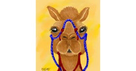 Drawing of Camel by GreyhoundMama