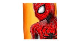 Drawing of Spiderman by Debidolittle