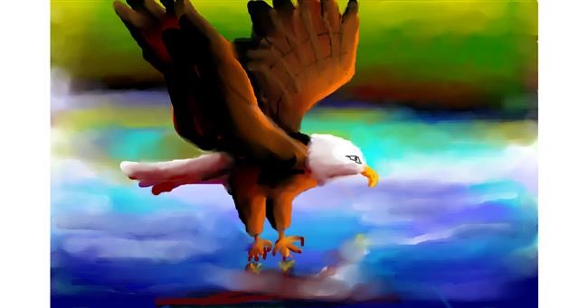 Drawing of Eagle by Sirak Fish