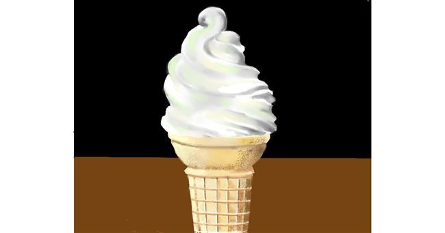 Drawing of Ice cream by Cec