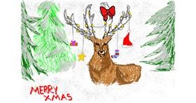 Drawing of Reindeer by christine