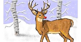 Drawing of Reindeer by Sam