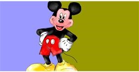 Drawing of Mickey Mouse by Eclat de Lune