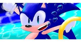 Sonic the hedgehog-Zeichnung von Lyv