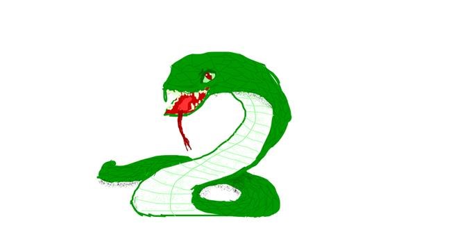 Drawing of Snake by Pikachuuu