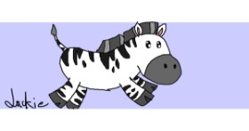Drawing of Zebra by Jackie