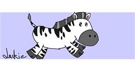 Drawing of Zebra by Jackie