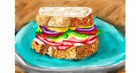 Drawing of Sandwich by Mia