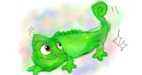 Drawing of Chameleon by Han