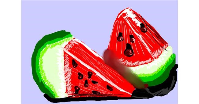 Wassermelone-Zeichnung von 💕Mia Cat💕