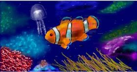 Clownfish-Zeichnung von Eclat de Lune