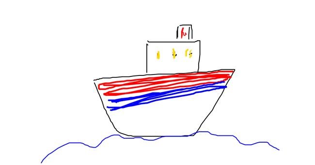 Drawing of Boat by Marina🥃