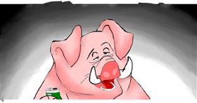 Drawing of Pig by jule