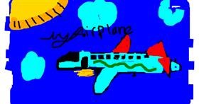 Drawing of Airplane by jazzy101:D