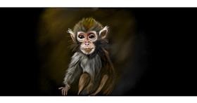 Drawing of Monkey by Chaching
